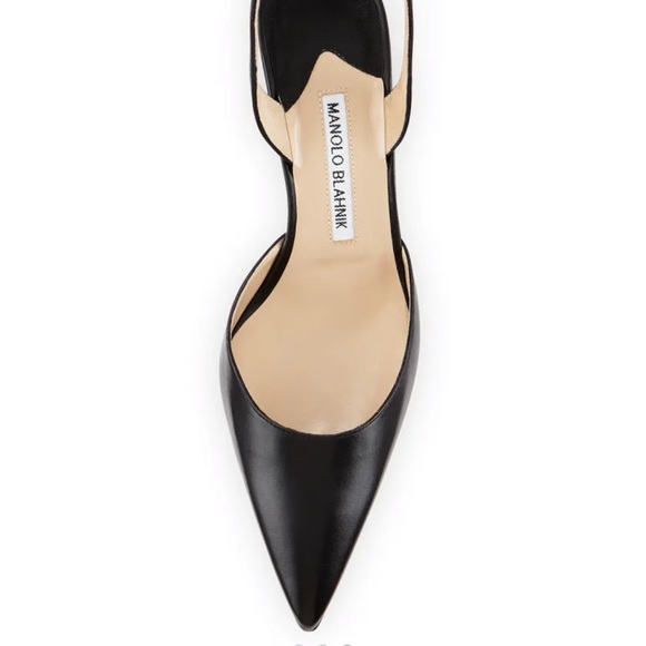 Carolyne Leather Mid-Heel Halter Pumps - Picture 5 of 6